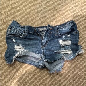 Just USA Blue Distressed Jean Shorts